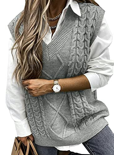 Evaless Women's Cable Knit Sleeveless Sweater Vest: $26.99 Evaless Women's Cable Knit Sleeveless Sweater Vest: $26.99