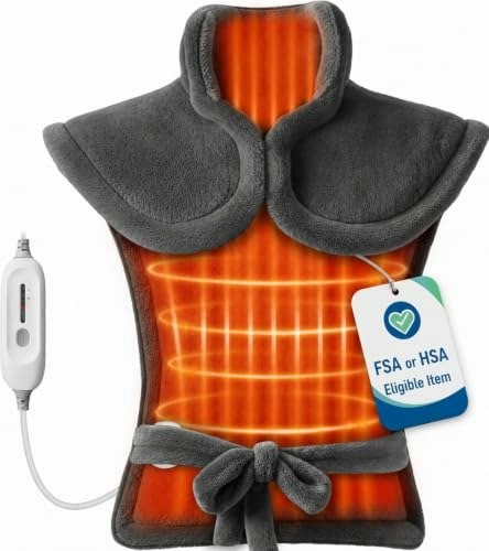 Comfier Electric Heating Pad for Back Neck and Shoulders: $37.98 Comfier Electric Heating Pad for Back Neck and Shoulders: $37.98