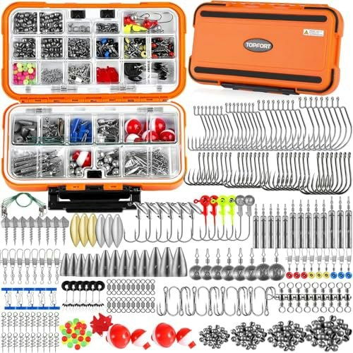 Topfort 343-Piece Fishing Tackle Kit: $28.77
