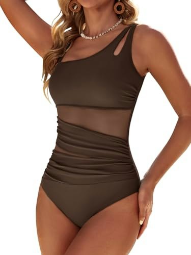 Dridreo Women's One-Piece Tummy Control Ruched Swimsuit: $19.98 Dridreo Women's One-Piece Tummy Control Ruched Swimsuit: $19.98
