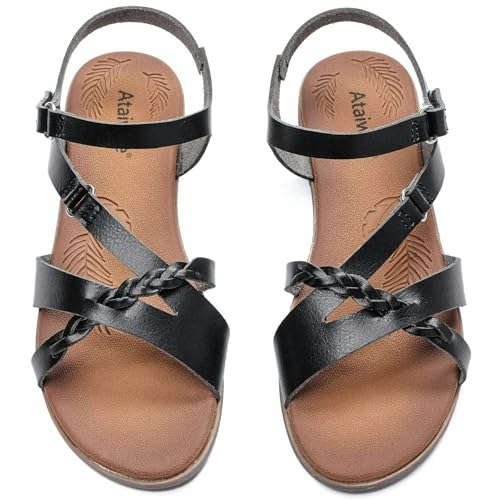 Ataiwee Women's Ankle Strap Slide Sandals: $19.98