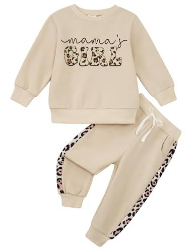 Seanrui Toddler Girl Long Sleeve Sweatshirt and Jogger Pants Set: $14.99 Seanrui Toddler Girl Long Sleeve Sweatshirt and Jogger Pants Set: $14.99