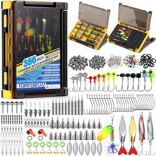 Topfort 356-Piece Fishing Tackle Kit: $29.74 Topfort 356-Piece Fishing Tackle Kit: $29.74