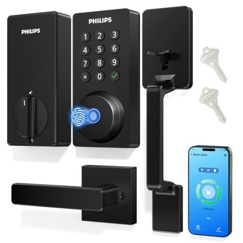 Philips Wi-Fi Smart Fingerprint Deadbolt Door Lock Set: $139.98 Philips Wi-Fi Smart Fingerprint Deadbolt Door Lock Set: $139.98
