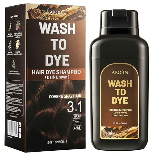 Akoiin 3-in-1 Hair Dye Shampoo for Gray Hair: $20.39 Akoiin 3-in-1 Hair Dye Shampoo for Gray Hair: $20.39