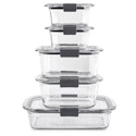 Rubbermaid Brilliance 10-Piece Glass Food Storage Set for $28 + free shipping w/ $35