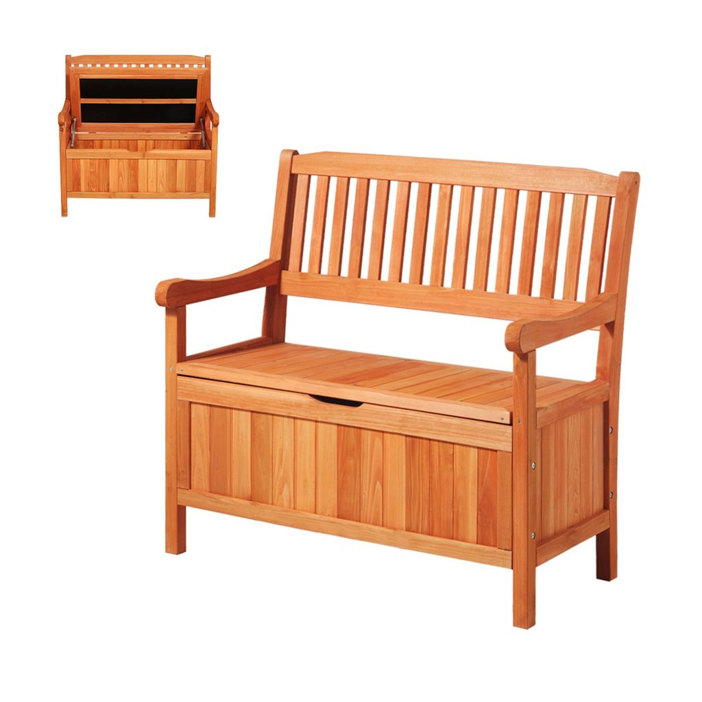 Vevor 33-Gallon 2-Person Wooden Outdoor Storage Bench: $82