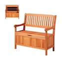 Vevor 33-Gallon 2-Person Wooden Outdoor Storage Bench for $82 + free shipping