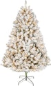 National Tree Company 6-Foot Pre-Lit Flocked Acacia Tree for $35 + free shipping w/ Prime