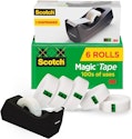 Scotch Magic Tape Dispenser w/ 6 Rolls for $10 + free shipping w/ Prime