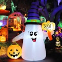 5-Foot Halloween Inflatable Ghost & Pumpkin Outdoor Decoration for $22 + free shipping w/ Prime