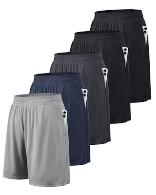 Balennz Men's Athletic Shorts 5-Pack for $20 + free shipping w/ Prime