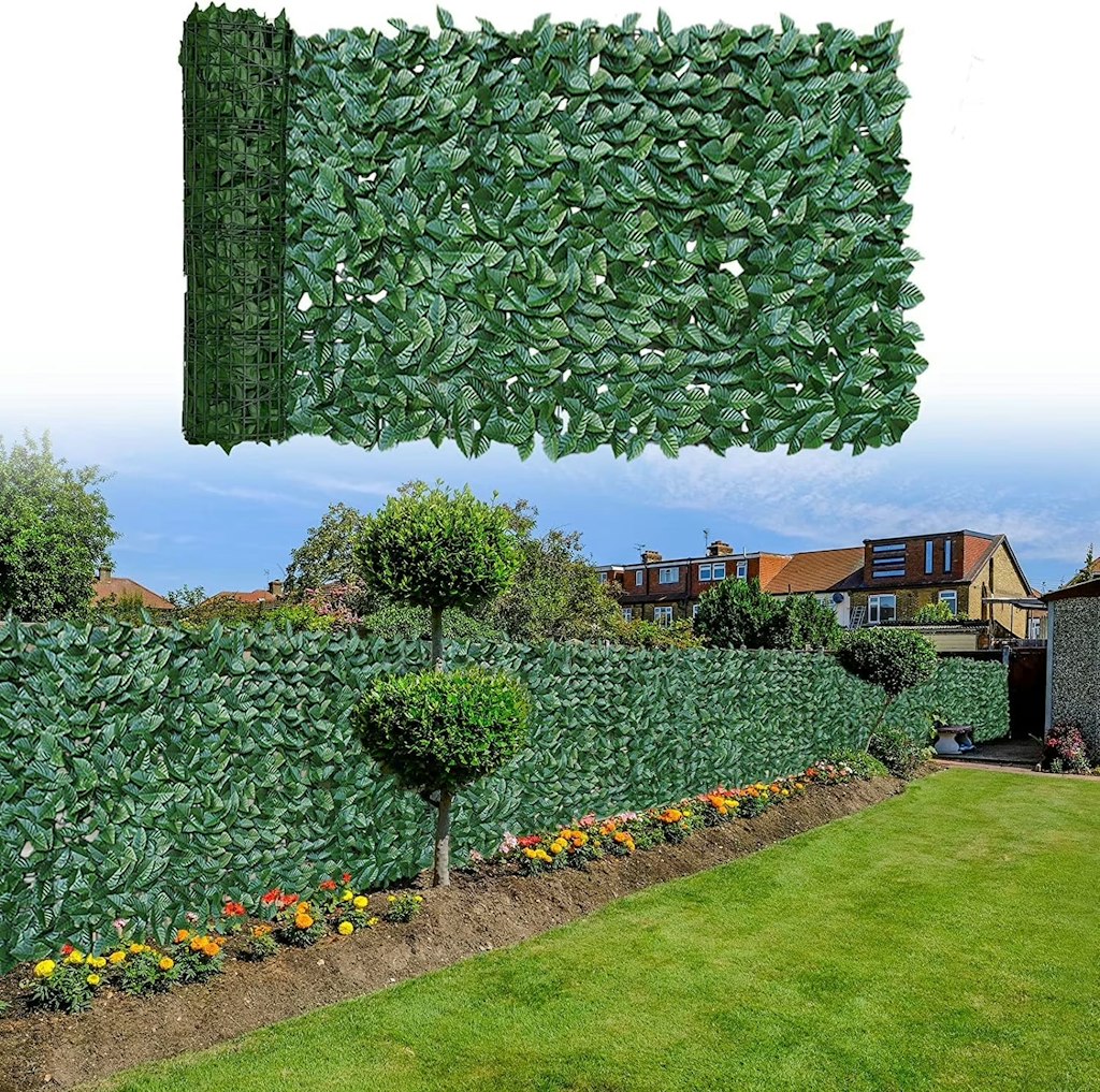 39" x 157" Faux Ivy Privacy Fence Screen: $23.99