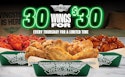 30 Wingstop Wings for $30 on Thursdays