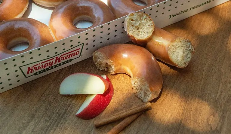 Krispy Kreme Apple Cider Original Glazed Dozen: $5 w/ other dozen purchased