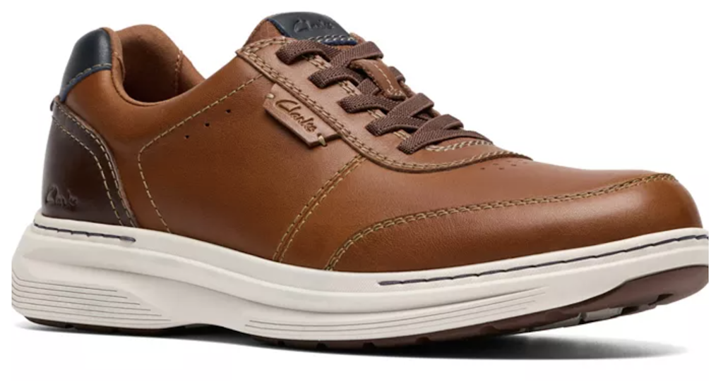 Clarks Men's Craftwell Leather Sneakers: $55