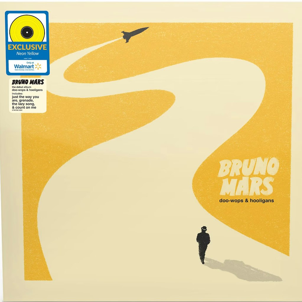 Bruno Mars Doo-Wops & Hooligans Neon Yellow Walmart Exclusive Vinyl: $19