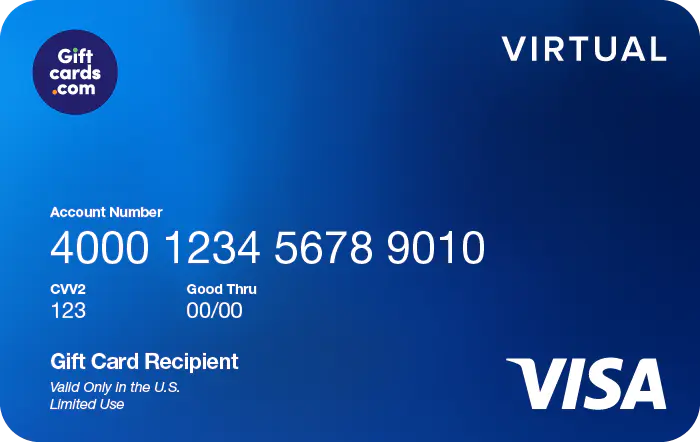 Giftcards.com Virtual Visa Gift Card Deal: Free $10 eGift Card w/ $100 Virtual Visa Purchase