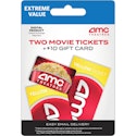 AMC 2 Movie Theater Yellow Tickets & $10 Code for $26 + email delivery