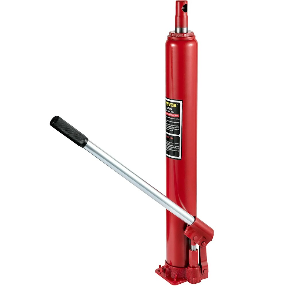 Vevor 4-Ton Hydraulic Long Ram Jack: $29