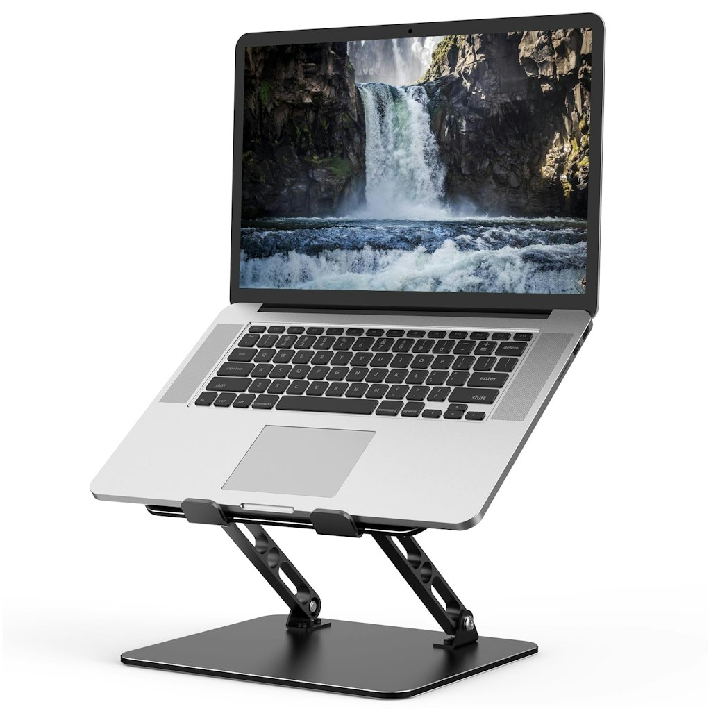 Adjustable Metal Laptop Stand: $14