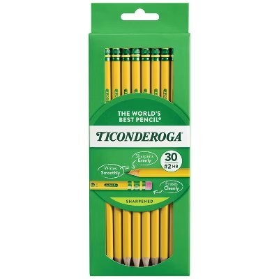 Ticonderoga 30-Count No. 2 Pre-Sharpened Pencils: $5.59
