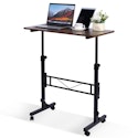 Adjustable Height Mobile Standing Desk for $50 + free shipping