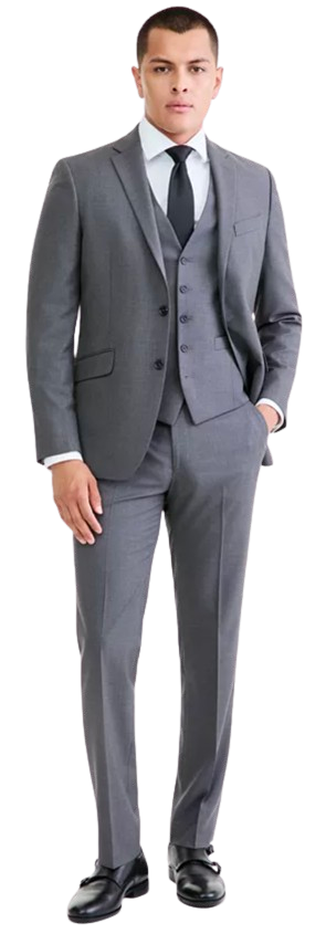 Kenneth Cole Reaction Men's Slim Fit Techni-Cole Fall 3-Piece Suit: $100