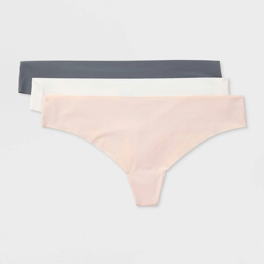 Auden Women's Invisible Edge Thong Underwear 3-Pack: $15 Auden Women's Invisible Edge Thong Underwear 3-Pack: $15