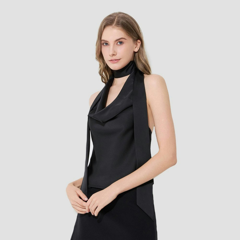 Wild Fable Women's Scarf Cowl Neck Halter Top: $30
