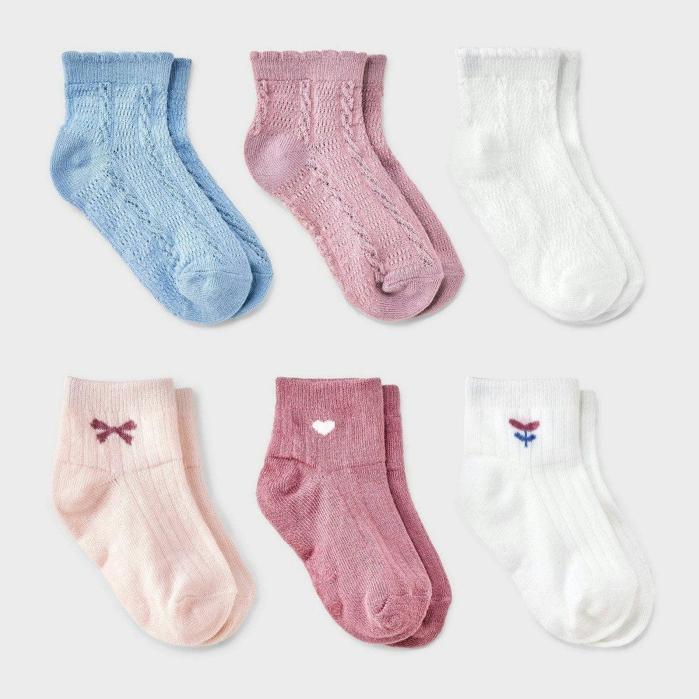 Cat & Jack Toddler Girls' Tulip Low-Cut Socks 6-Pack: $9 Cat & Jack Toddler Girls' Tulip Low-Cut Socks 6-Pack: $9