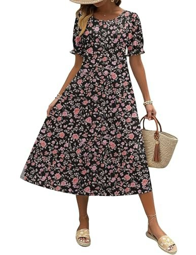 Zeagoo Women's Cotton Midi Dress: $19.97 Zeagoo Women's Cotton Midi Dress: $19.97