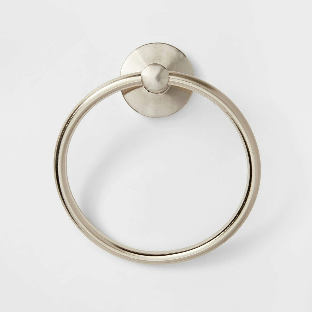 Threshold Brushed Nickel Towel Ring: $15 Threshold Brushed Nickel Towel Ring: $15