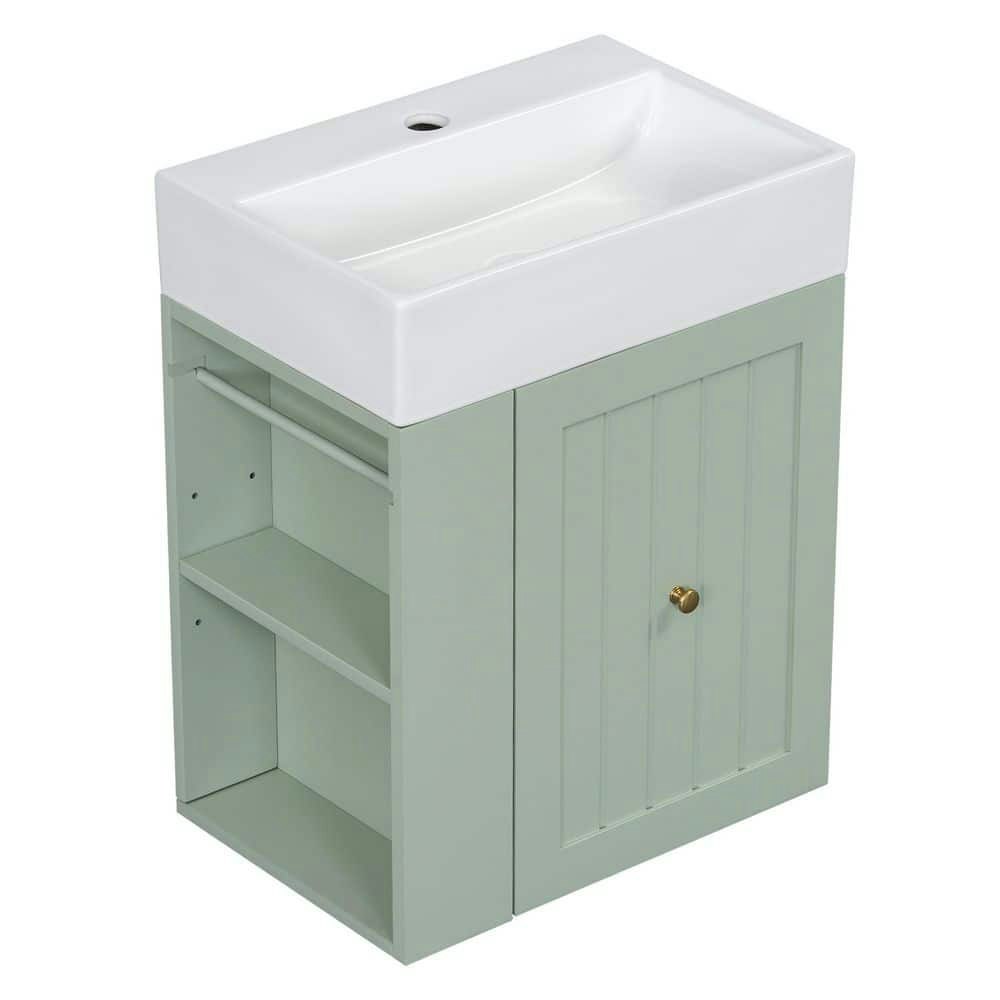 20-Inch Green Vessel Sink Bathroom Vanity Cabinet: $245.76