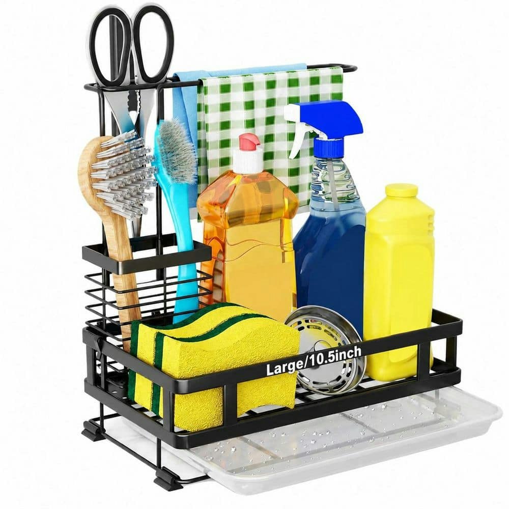 Kitchen Sink Sponge and Brush Organizer with Drain Pan: $80.81 Kitchen Sink Sponge and Brush Organizer with Drain Pan: $80.81
