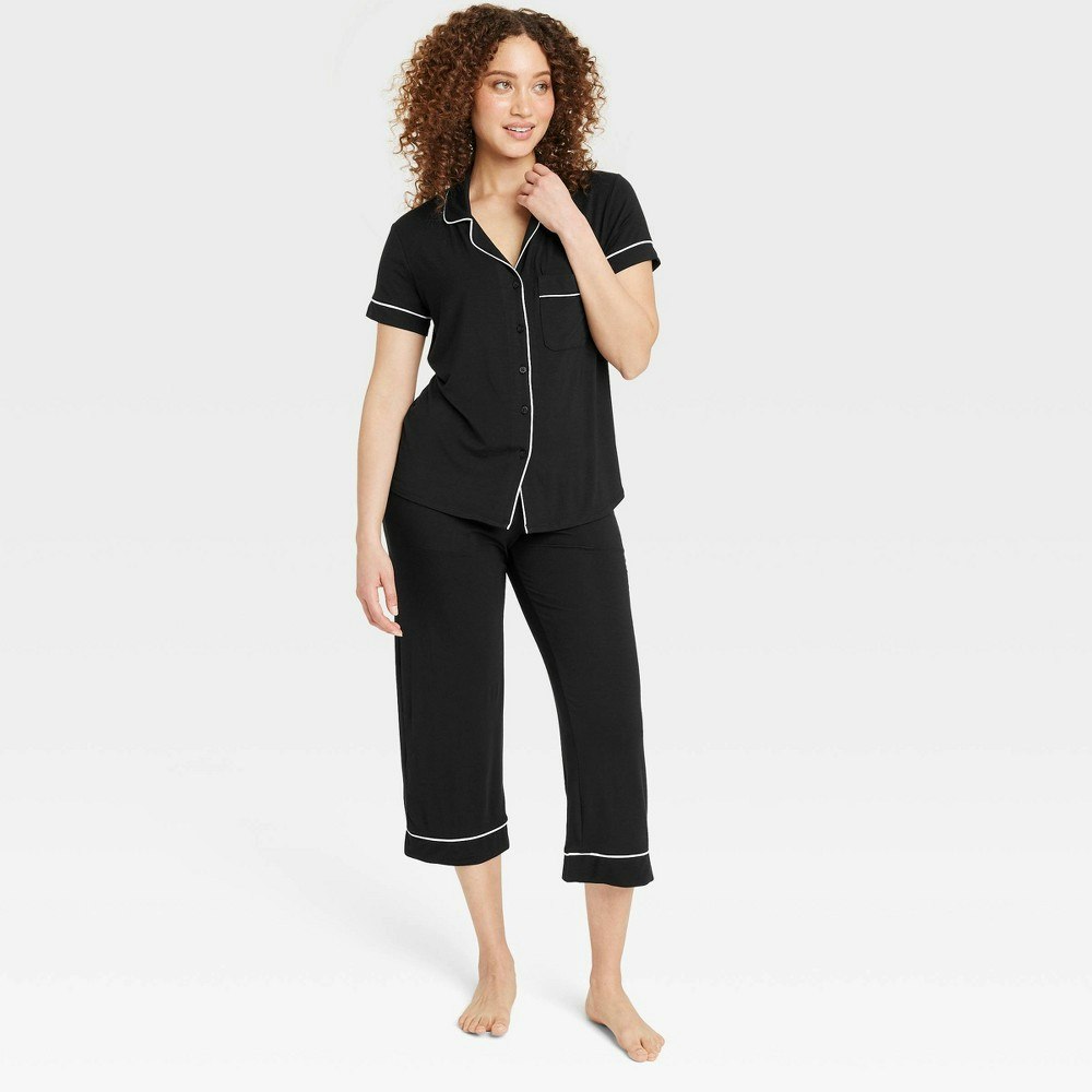 Auden Women's Cloud Knit Modal Notch Collar Pajama Set: $30