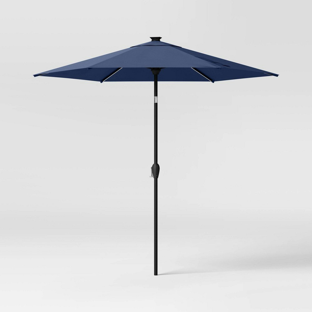 Threshold 8-Foot Round Solar Outdoor Patio Market Umbrella: $75.65