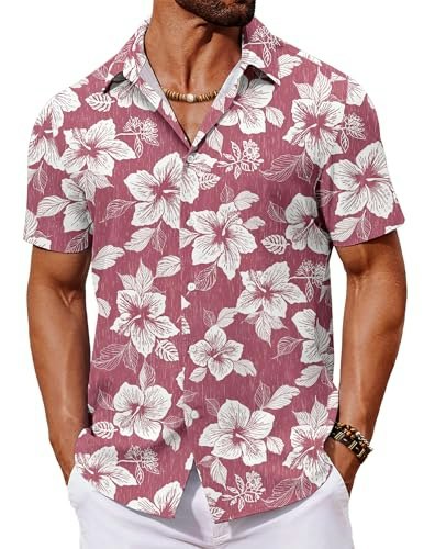 Coofandy Men's Hawaiian Tropical Button-Down Shirt: $14.99 Coofandy Men's Hawaiian Tropical Button-Down Shirt: $14.99