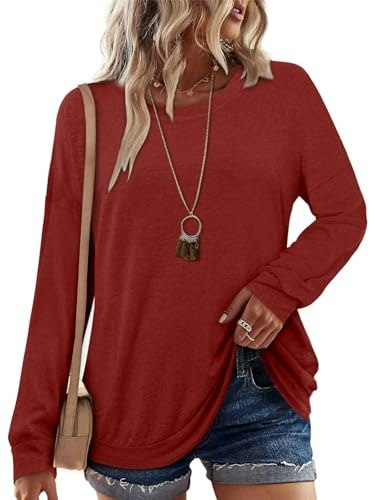 Onlypuff Women's Long Sleeve Tunic Top: $18.99