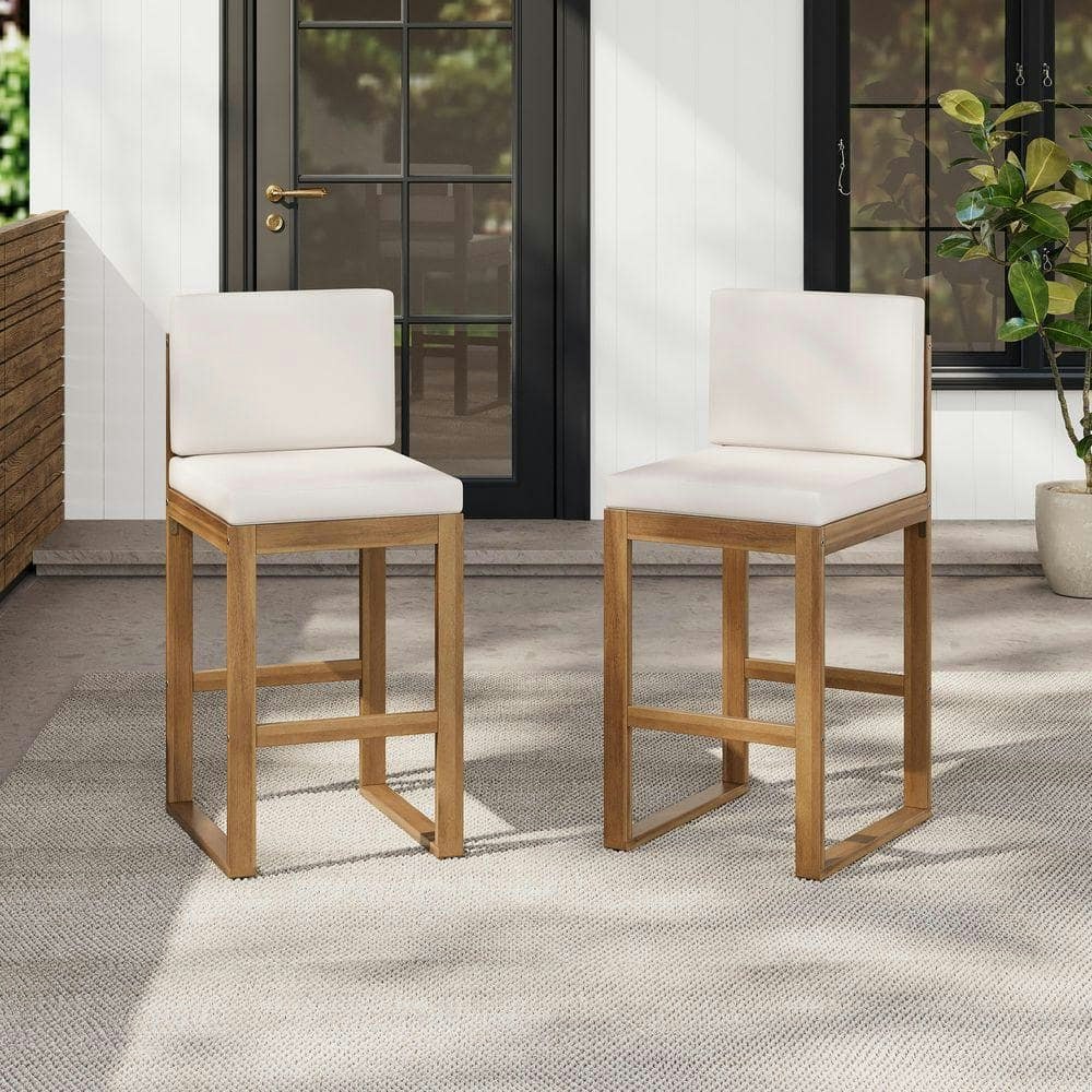 Light Brown Wood Outdoor Dining Chair 2-Pack: $263.92 Light Brown Wood Outdoor Dining Chair 2-Pack: $263.92