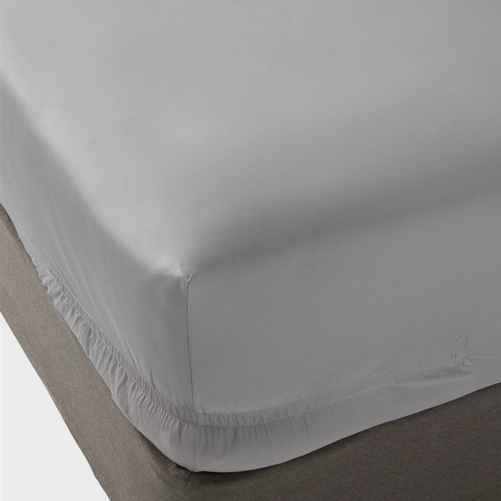 Threshold California King 400-Thread-Count Sateen Cotton Fitted Sheet: $35 Threshold California King 400-Thread-Count Sateen Cotton Fitted Sheet: $35
