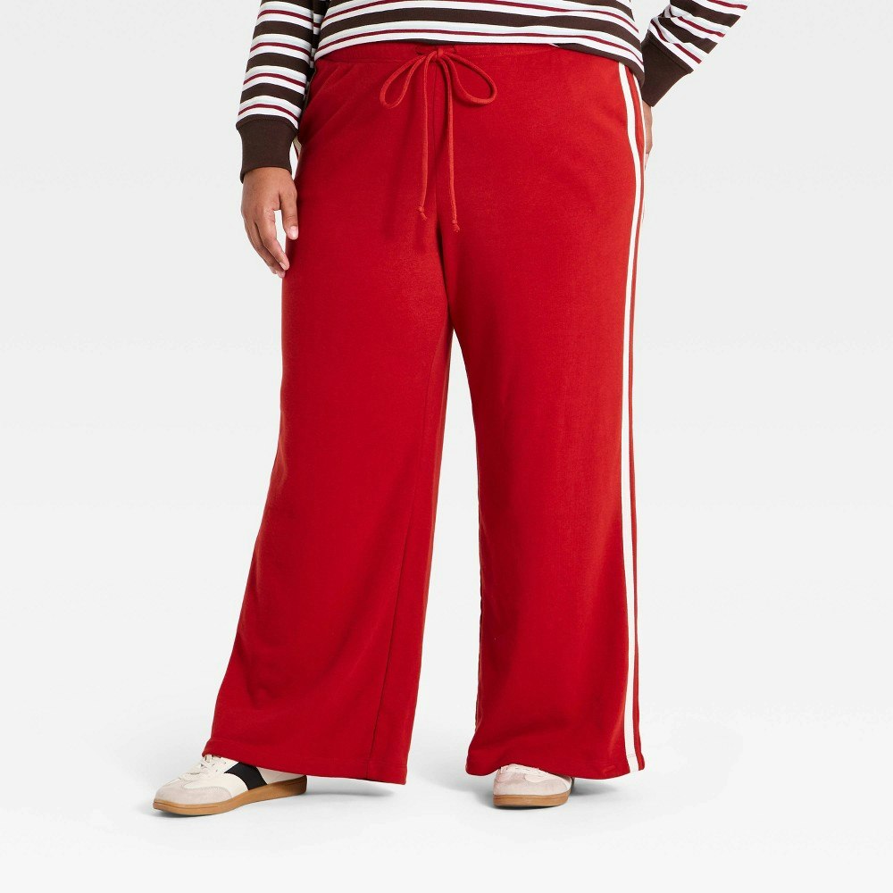 Women's Mid-Rise Easy Fit Track Sweatpants: $30 Women's Mid-Rise Easy Fit Track Sweatpants: $30