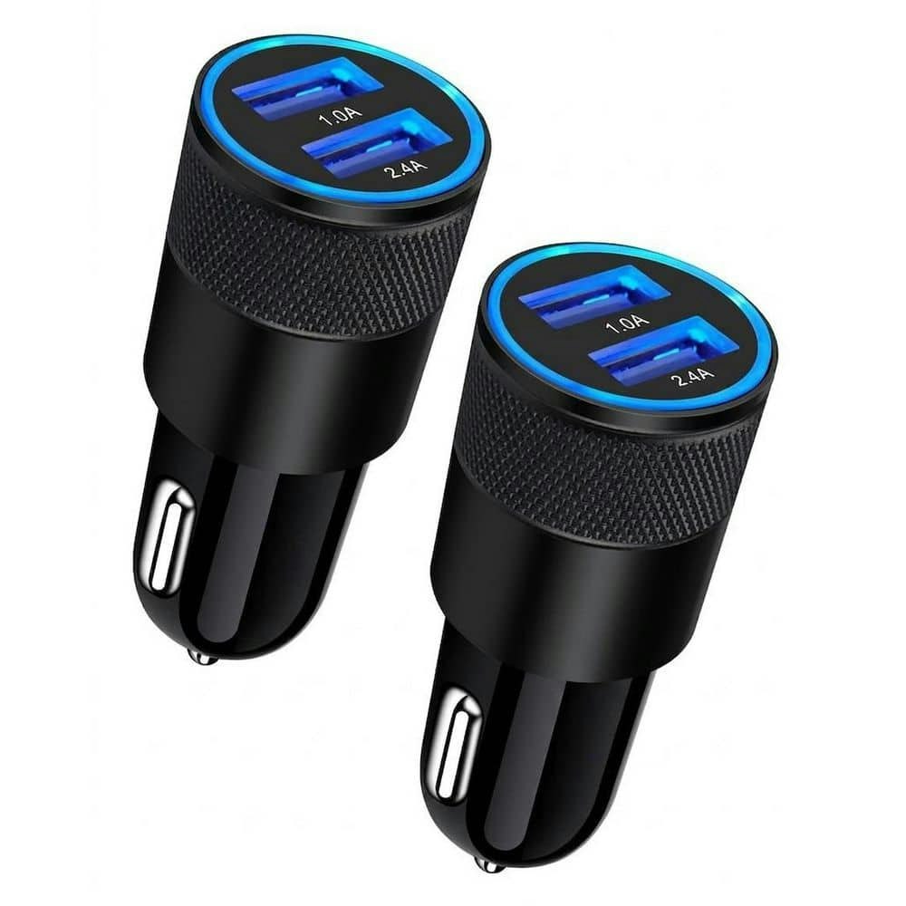 Dual USB Car Charger Adapter 2-Pack: $46.73