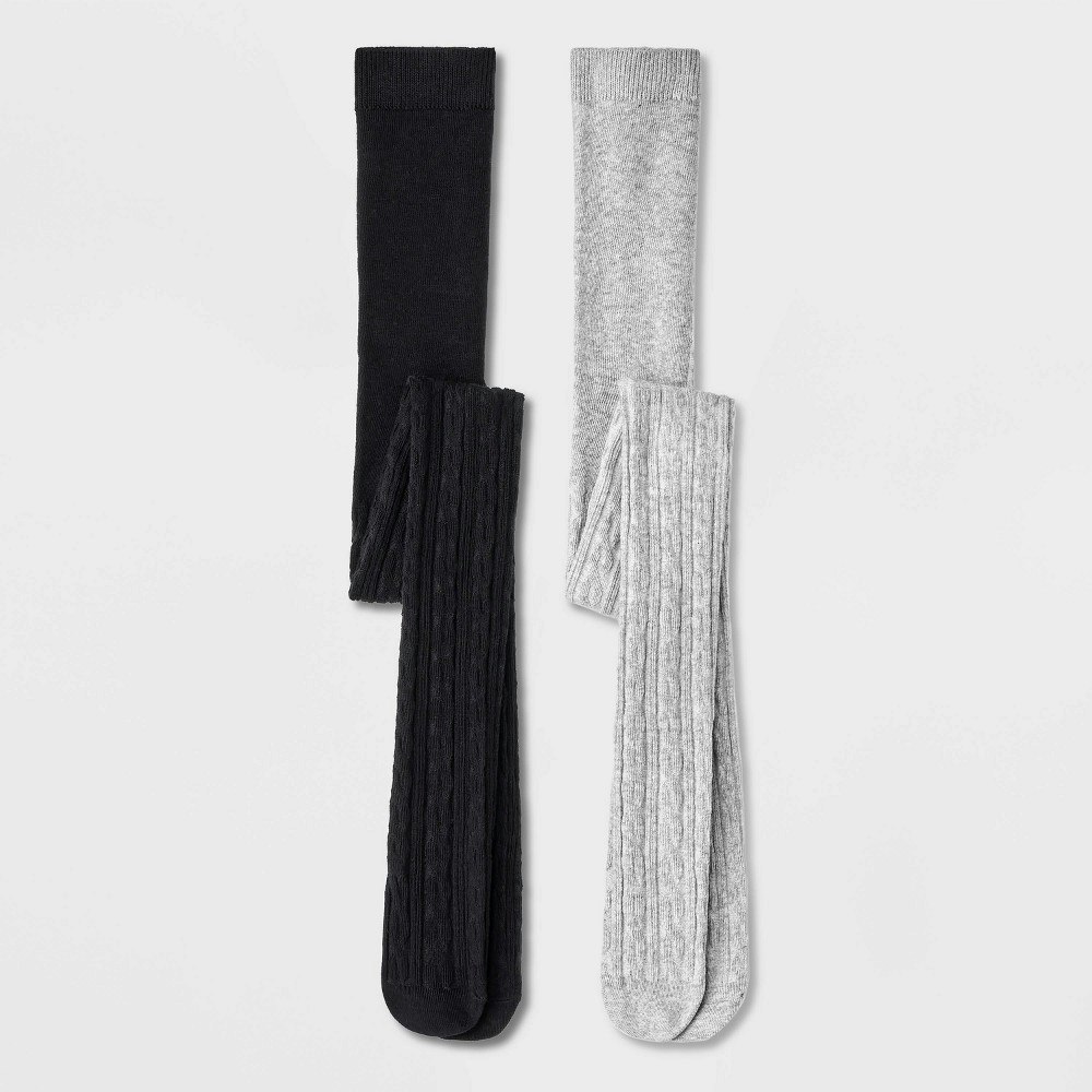 Cat & Jack Girls' Cotton Tights 2-Pack: $10 Cat & Jack Girls' Cotton Tights 2-Pack: $10