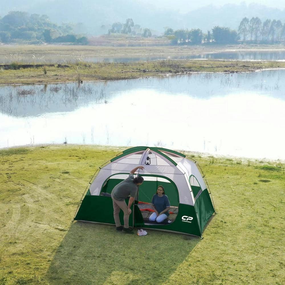 11' x 7' 6-Person Double Layer Camping Tent: $181.69 11' x 7' 6-Person Double Layer Camping Tent: $181.69