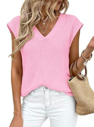 Prettygarden Women's Cap Sleeve Sweater Vest: $26.58 Prettygarden Women's Cap Sleeve Sweater Vest: $26.58