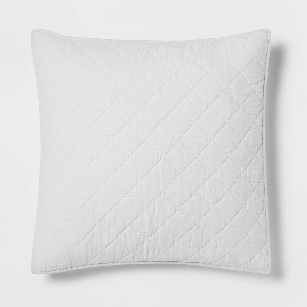 Threshold Cotton Linen Diamond Stitch Quilt Sham: $28 Threshold Cotton Linen Diamond Stitch Quilt Sham: $28