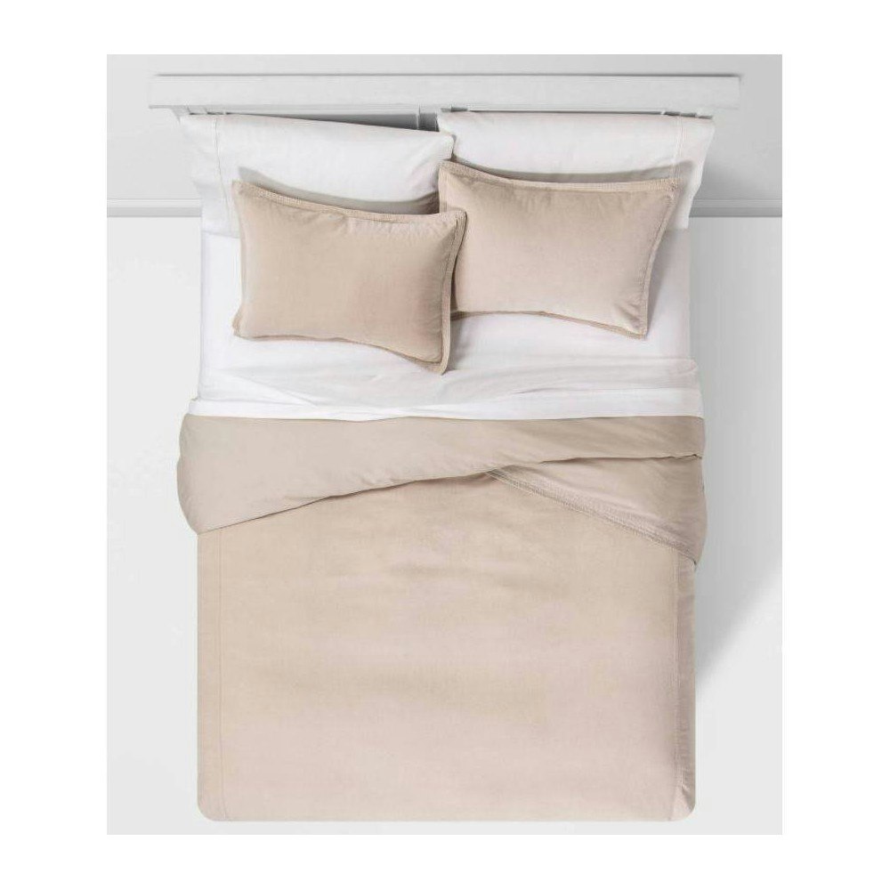 Threshold Cotton Velvet Duvet Cover and Sham Set: $69.30