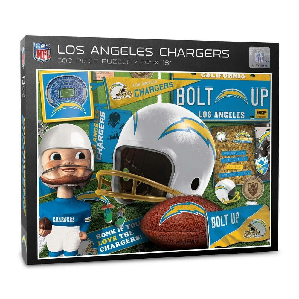 Los Angeles Chargers Retro Series 500-Piece Puzzle: $15.84