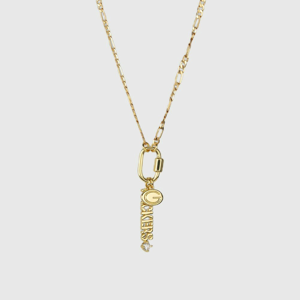 Luv Aj Green Bay Packers NFL Logo Charm Carabiner Necklace: $40 Luv Aj Green Bay Packers NFL Logo Charm Carabiner Necklace: $40